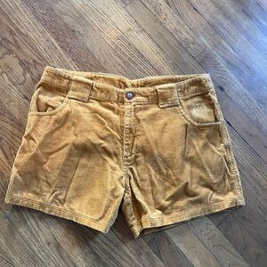 Women's or men’s Corduroy Shorts in Mustard Yellow